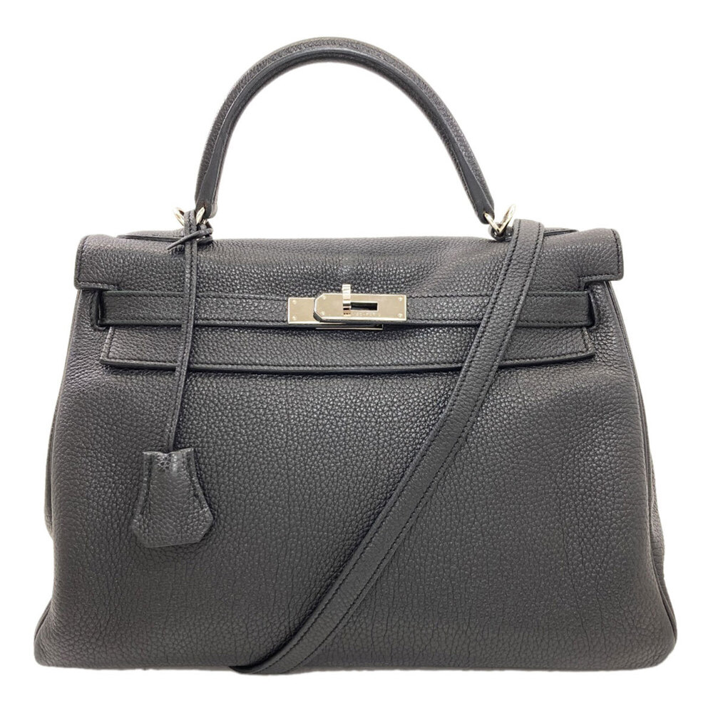 Hermes Kelly 32, inner stitching, silver hardware, handbag, Togo leather, wom...